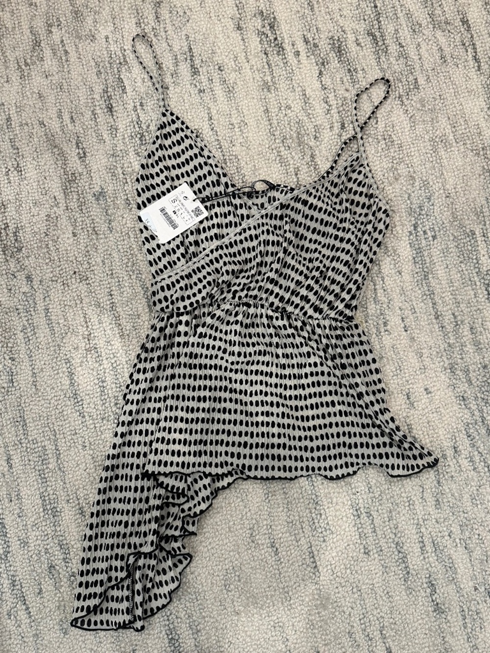 Zara Polka Dot Strappy top in Size S NWT
